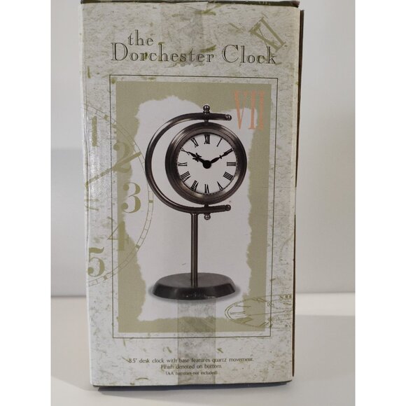 New View The Dorchester Clock 8.5'' Desk Clock With Base Features Quartz - Picture 3 of 16